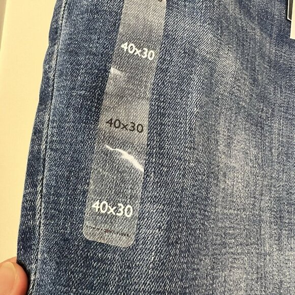Tommy Hilfiger Men’s Straight Fit Stretch Jeans Size 40 x 30 Blue Dark Wash NWT - Picture 5 of 11